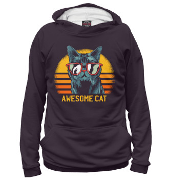 Женское Худи Awesome cat