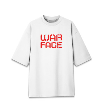 Мужская Хлопковая футболка оверсайз WarFace