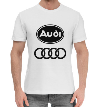 Мужская Хлопковая футболка AUDI