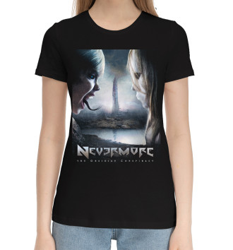 Женская Хлопковая футболка Nevermore