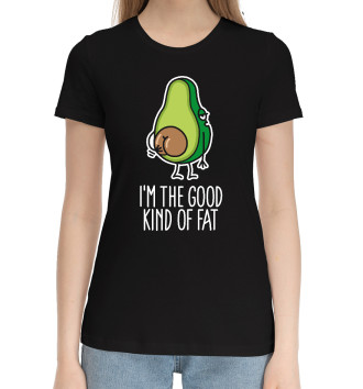 Женская Хлопковая футболка Keep calm and go banana