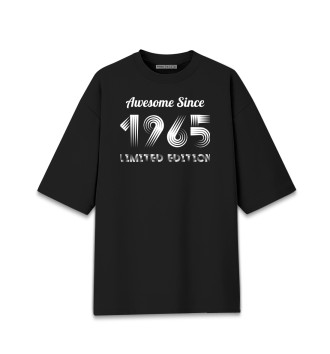 Женская Хлопковая футболка оверсайз Awesome Since 1965