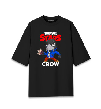 Мужская Хлопковая футболка оверсайз Brawl Stars, Crow