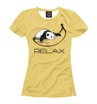 Женская футболка Панда на банане