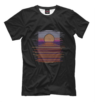 Мужская футболка Geometric Sunset