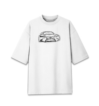 Мужская Хлопковая футболка оверсайз Lexus