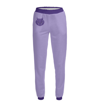 Женские Спортивные штаны Фиолетовая сова