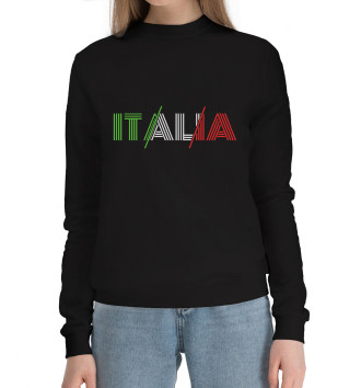 Женский Хлопковый свитшот Italia