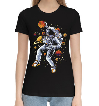 Женская Хлопковая футболка Space game