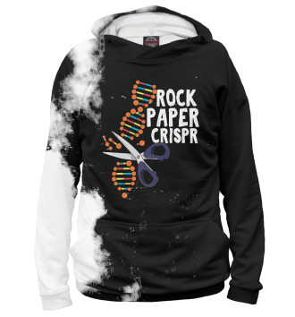 Худи для девочек Rock Paper Crispr DNA