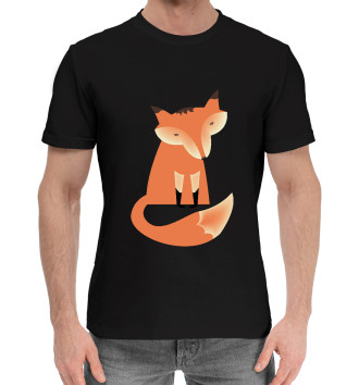 Мужская Хлопковая футболка Путь лисы