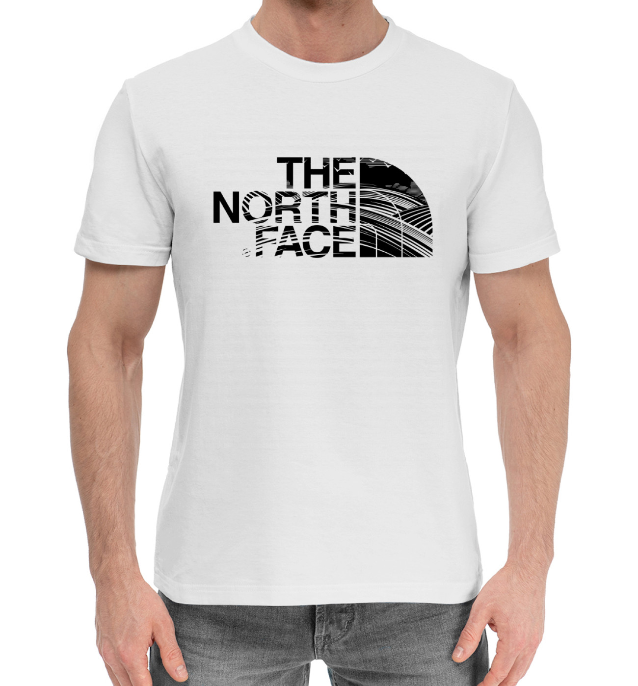 Мужская Хлопковая футболка The North Face, артикул: TNA-288662-hfu-2