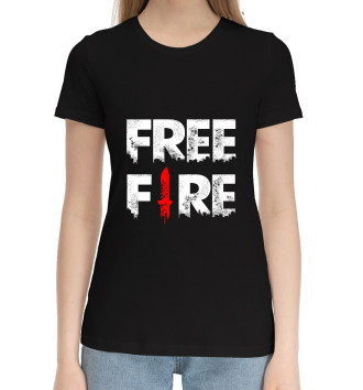 Женская Хлопковая футболка Garena Free Fire