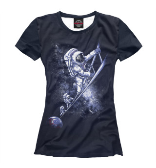 Женская футболка Космическая лестница