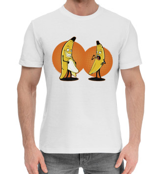 Мужская Хлопковая футболка Бананы