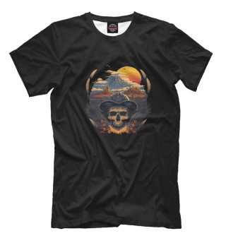 Мужская футболка SunsetSkull