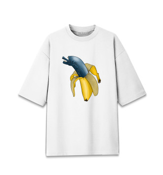 Мужская Хлопковая футболка оверсайз Чужой банан