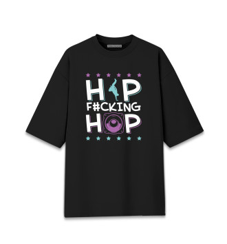 Мужская Хлопковая футболка оверсайз Hip Hop