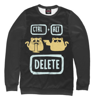 Свитшот для девочек (Shortcat) Ctrl+Alt+Delete
