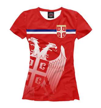 Женская Футболка Сербия