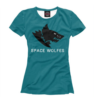 Женская Футболка Space Wolfes