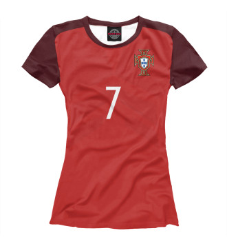 Футболка для девочек Криштиану Роналду Форма Сборной Португалии