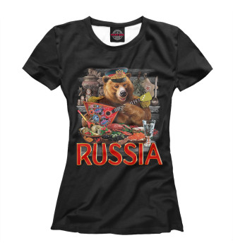 Футболка для девочек Русский Медведь