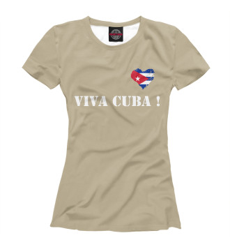 Женская Футболка Viva Cuba!