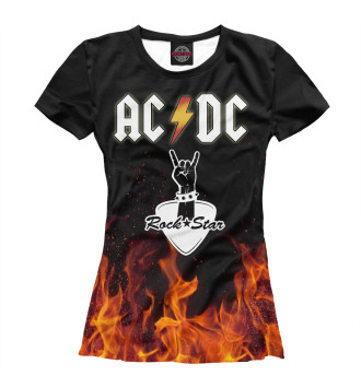 Футболка для девочек AC/DC Rock Star