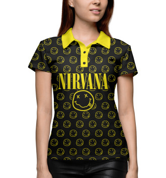 Женское Поло Nirvana Forever