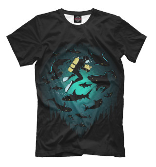Мужская футболка Подводный мир