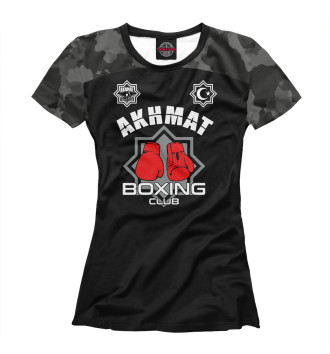Женская Футболка Akhmat boxing