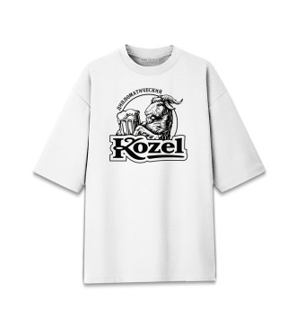 Мужская Хлопковая футболка оверсайз Дипломатический Kozel