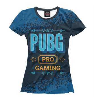 Футболка для девочек PUBG Gaming PRO (синий)