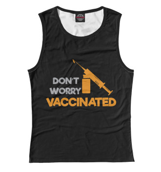 Майка для девочек Vaccinated
