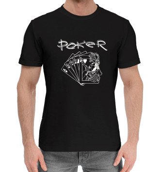 Мужская Хлопковая футболка Покер