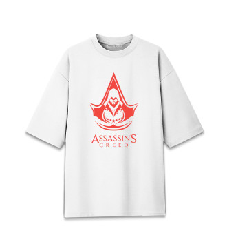 Женская Хлопковая футболка оверсайз Assassin's Creed