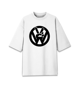 Женская Хлопковая футболка оверсайз Volkswagen