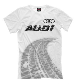Футболка для мальчиков Audi Speed Tires на белом
