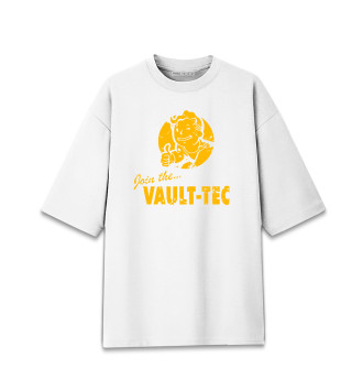 Женская Хлопковая футболка оверсайз Join the... Vault-tec