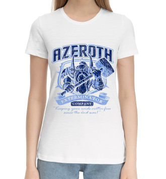 Женская Хлопковая футболка Азерот