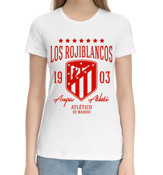 Женская Хлопковая футболка Атлетико Мадрид