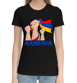 Женская Хлопковая футболка Армения