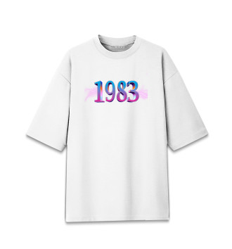 Мужская Хлопковая футболка оверсайз 1983