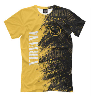 Мужская футболка Nirvana краска