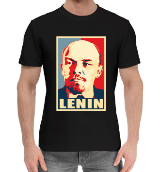 Мужская Хлопковая футболка Lenin