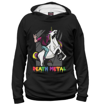 Женское Худи Death Metal Unicorn