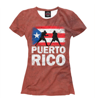 Женская Футболка Vintage Puerto Rico