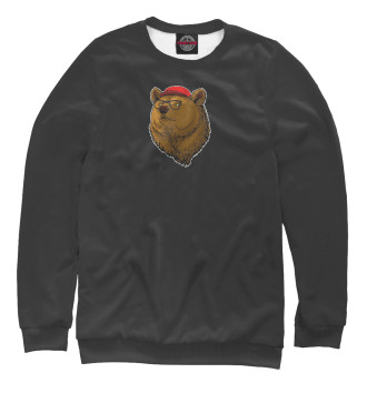 Свитшот для мальчиков Медведь в кепке