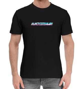 Мужская Хлопковая футболка Hackerman